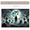 Background banner 1 piece cemetery night ghost scene background fabric for wall decoration polyester fiber wall coveringzyc