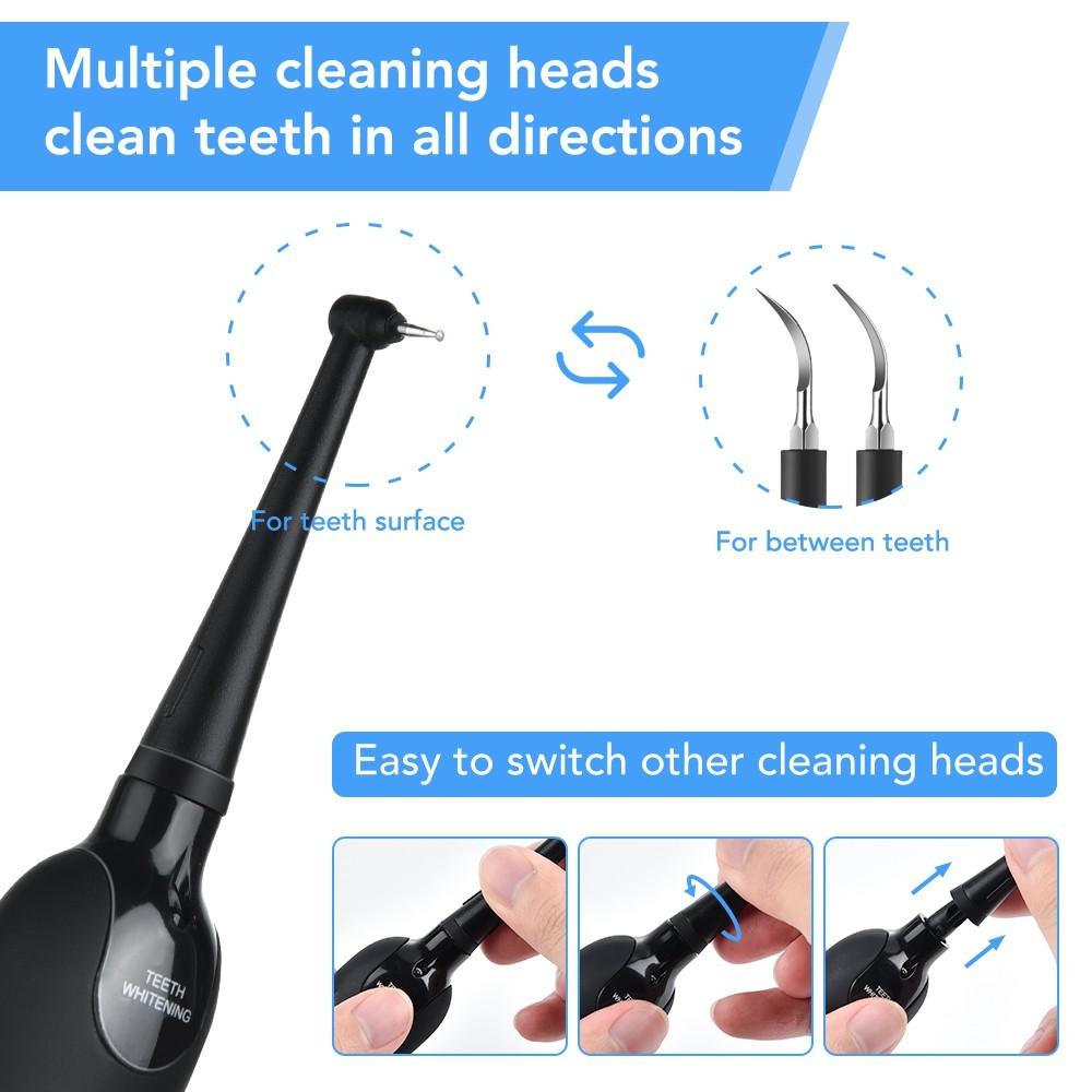 Rechargeable Ultrasonic Tooth Cleaner Dental Kit Household Handheld Teeth Cleaner Tartar Remover Tool
