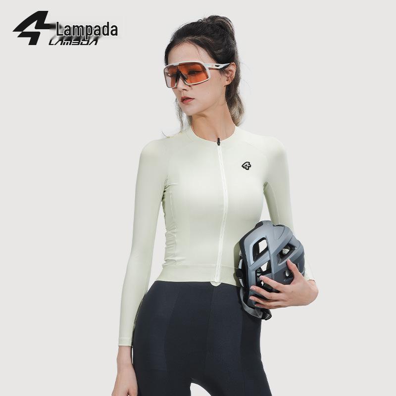 Lampada 2024 Women's Eco-Friendly Cycling Jersey - Breathable, Cool-Feel Raglan Long Sleeve Top
