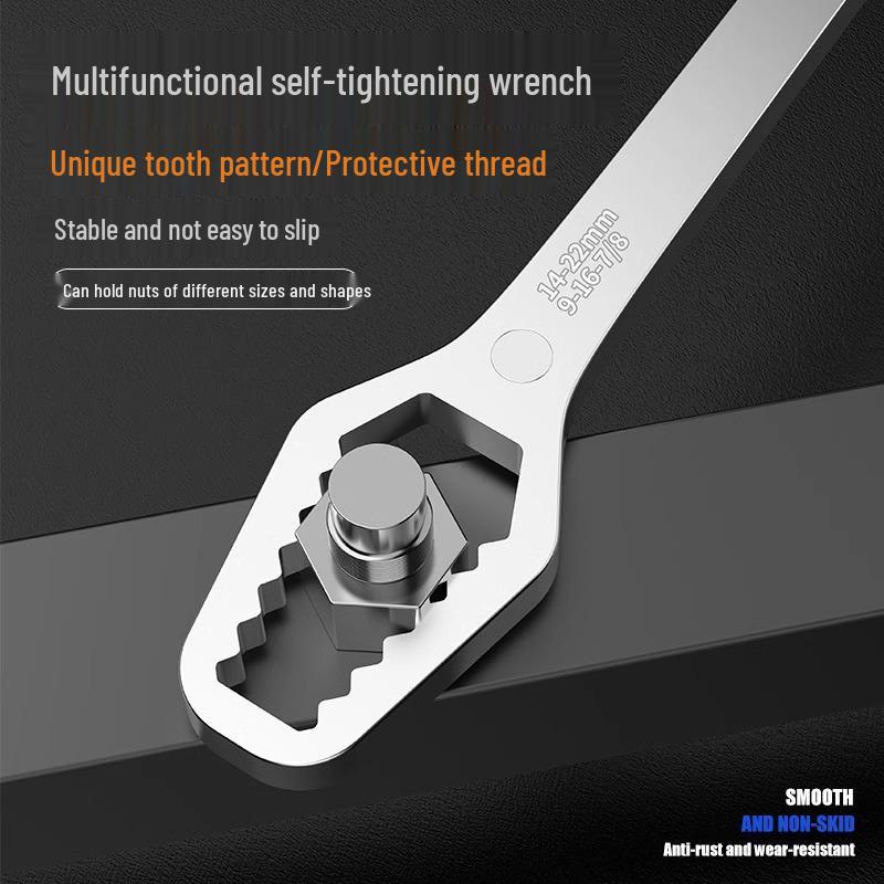 Multi-Purpose Double-Ended Adjustable Box & Open-End Wrench for Eyeglasses.