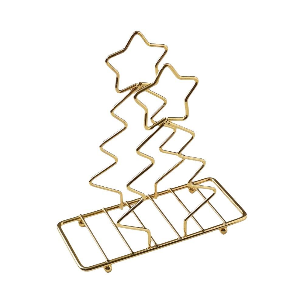 Iron Christmas Tree Napkin Holder Stable Decorative Paper Storage Rack Minimalist Paper Dispenser Rack Kitchen Use