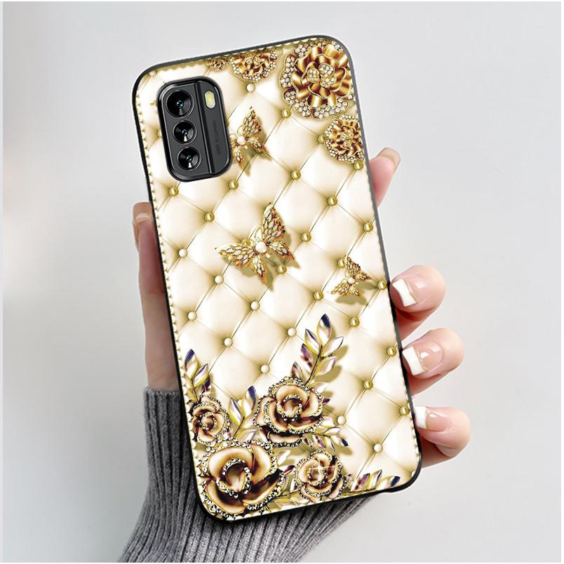 Popular Cartoon Black Case For Nokia G60 5G Cute Puppy Flying In The Sky Pattern Shell For Nokia G100 Anti-scratch Soft Casing