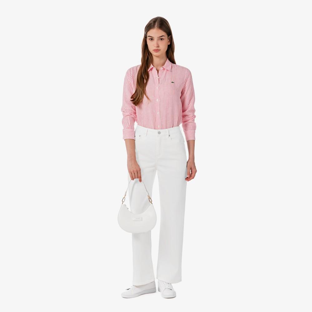 [Lacoste] Women's Regular Fit Linen Shirt CF005E-56GZ4H