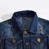 Summer New Large Personalized Men's Denim Vest Tank Top Coat