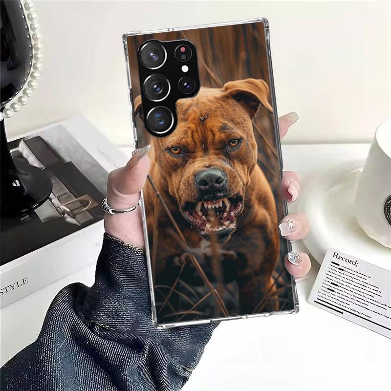Pit Bull Pet Dog Pitbull Soft Phone Case For Samsung Galaxy S22 S23 S24 S25 Edge S26 Ultra S20 FE S21 Plus + Fundas Coque Galaxy