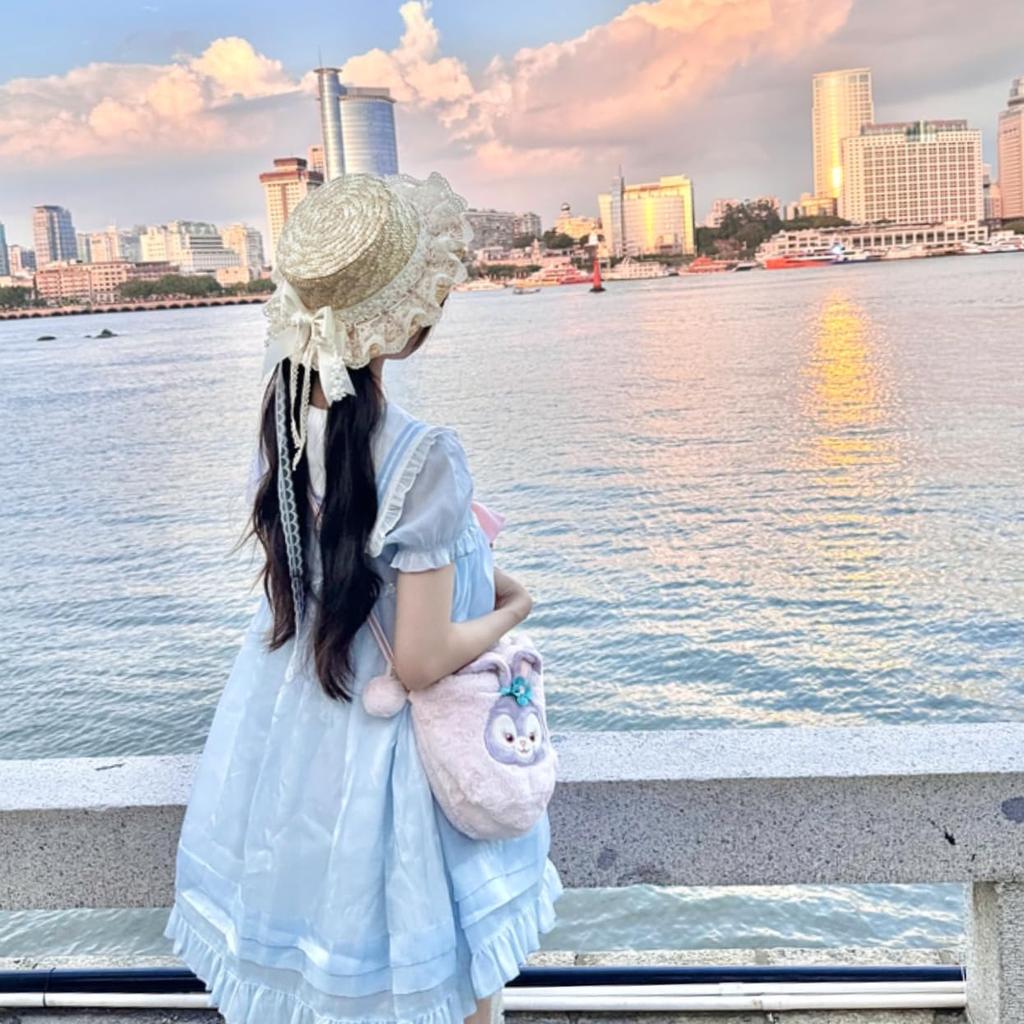 Lolita Straw Boater Hair Parent and Gothic Tea Halloween Child Size [Ligwon] Hat, Hat, Hat, Accessory, Lolita, Child, Adult, Child, Morigar, Lolita,