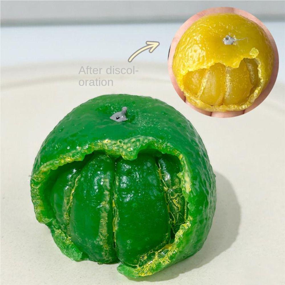 

Strawberry Color-changing Squeeze Toys Peeling Orange Fruit Soft Slow Rebound Toys Charisma Gift mandarin orange