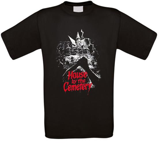 House By The Cemetery Casa Alla Friedhofsmauer Orrore T-Shirt Tutte Taglie Nuovo XXXL