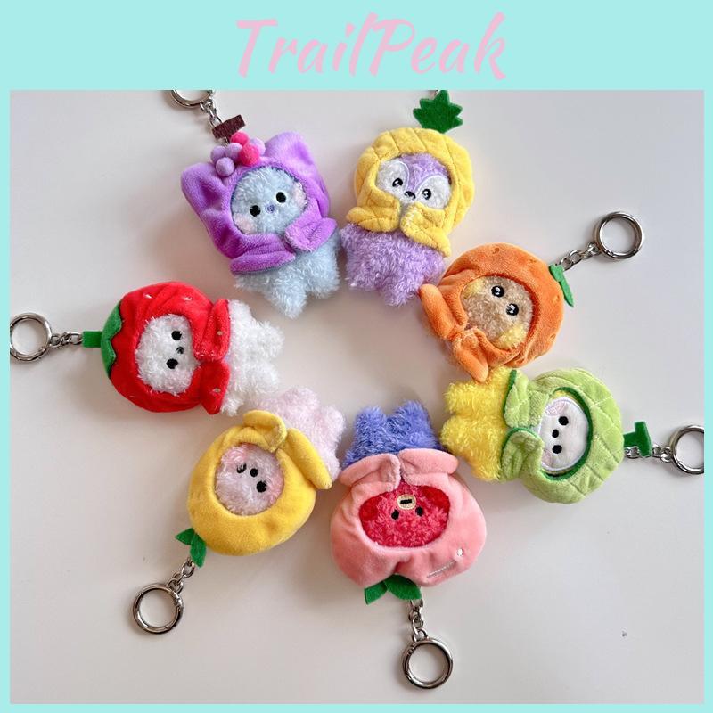 Fruit Animal Plush Keychain Cartoon Stuffed Doll Bag Pendant Gift Decoration