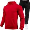 Men's Fashion Fleece Hoodie Sports Set