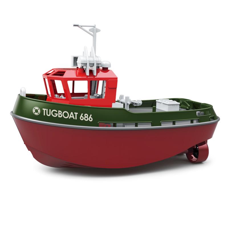 2.4GHz Dual Motor Electric Tugboat Toy with 1:72 Scale Remote Control