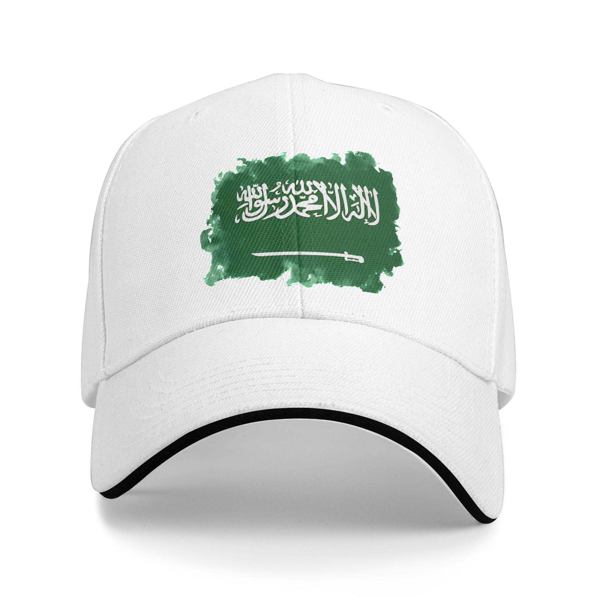 Saudi Arabia logo  Baseball Cap Fashion  Sandwich Cap for Unisex Women Adjustable Sun Cap Workouts One Size