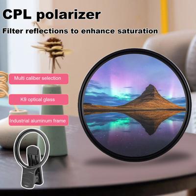 37/46/52mm Threaded Filter Clip for Cell Phone Camera Assistant Lens And CPL Filters To Enhance Photo Effects