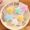 10Pcs Girl Hairpin Plush Star Shape Bang Hair Clips Stable Clamping Force Macaron Color Hair Pin Autumn Winter Accessories