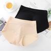Damskie bezszwowe niewidoczne figi podnoszące biodra ze stałą gąbką pośladki Pad miękkie oddychające fałszywe majtki kształtujące tyłek