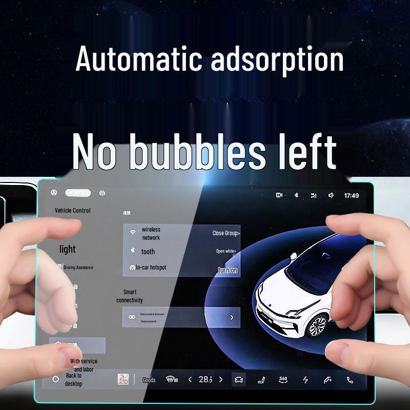 Compatible with 26 Lynk & Co 08 EM-P Models: Tempered Film for Center Console Navigation & Display Screen Protector.