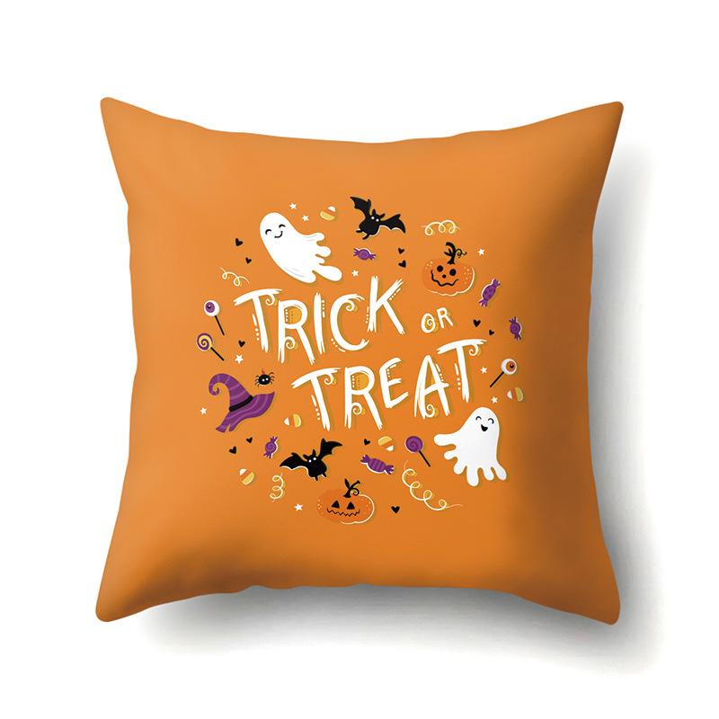 Halloween Pillowcase Car Waist Pillow Pumpkin Sofa Cushion Cover Office Home Living Room Pillowcase