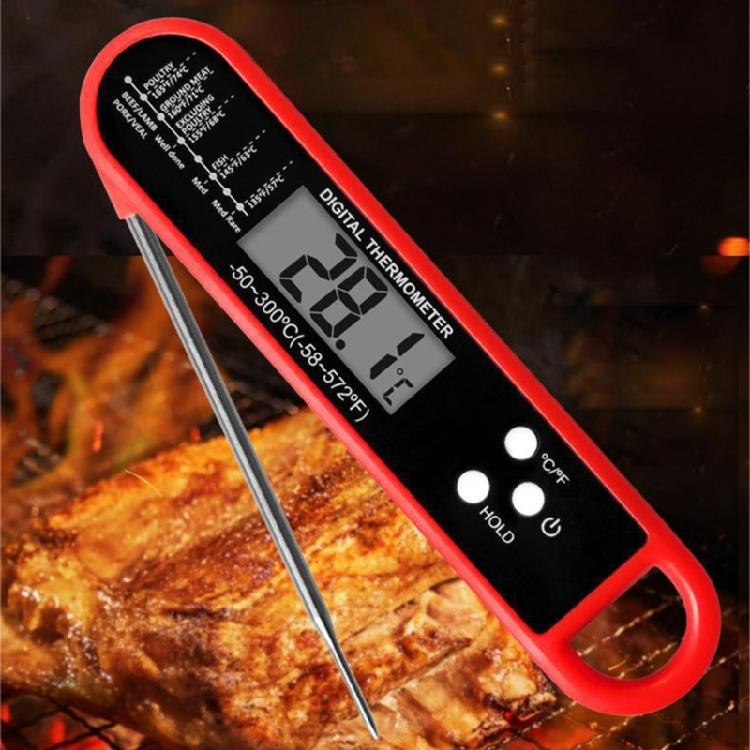 Folding Probe Cooking Thermometers 3 Second Fast Read Meat Thermometers For Kitchen Cooking BBQ Grilling Water Milk