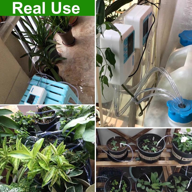 4 IN 1 WIFI Voice DIY Automatic Micro Drip Irrigation System Garden Timing Irrigation Spray Smart Self Watering Kits APP Control