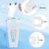 Premium-100X Plastic Hanger Clips For Baby Clothes, Strong Plastic Clips For Hangers, Multi-Purpose Hanger Clips