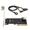 NFHK U.2 SFF-8639 NVMe PCIe SSD Cable and PCI-E 3.0 4.0~SFF-8654 SAS Card Adapter