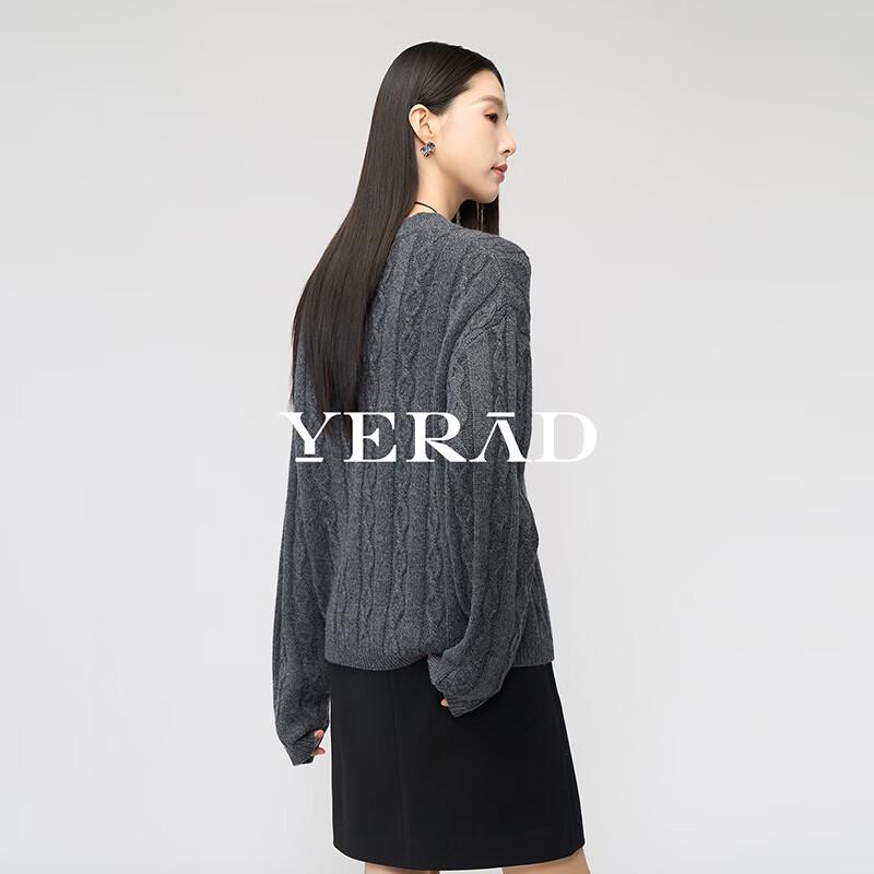 Yalida Women's Wool Blend Cable Knit Sweater