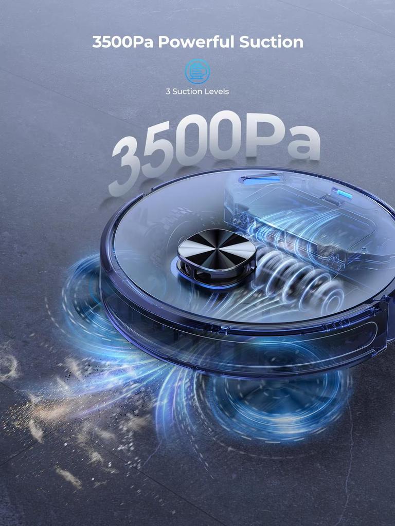 Laresar L6 Nex Sweep Robot with 3500Pa Suction Self-Charging Cleaner High-Performance LiDAR Navigation Robot Vacuum for Home