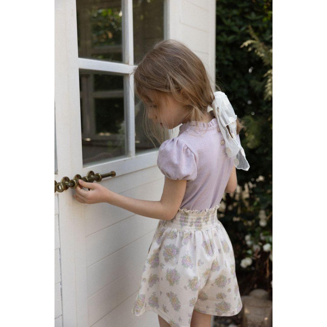 Perrobebe Lola Smocked Cotton Pants for Kids S