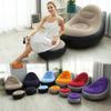 2-IN-1 Lounge Sofa Bed Set Lazy Sofa Set Outdoor Foldable Recliner Bed Folding Portable with Air Pump for Backyard Camping RV