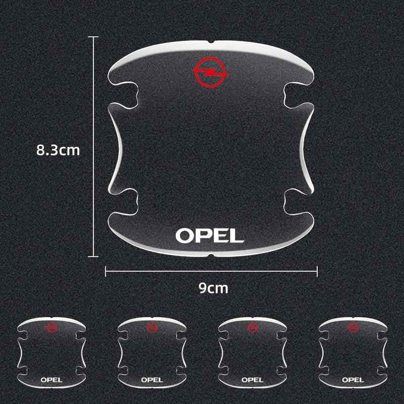 AAAJL1 4pcs Transparent Car Door Handle Bowl Protector Film Anti-Scratch Sticker For Opel Insignia Astra Antara Meriva Zafira H G Corsa
