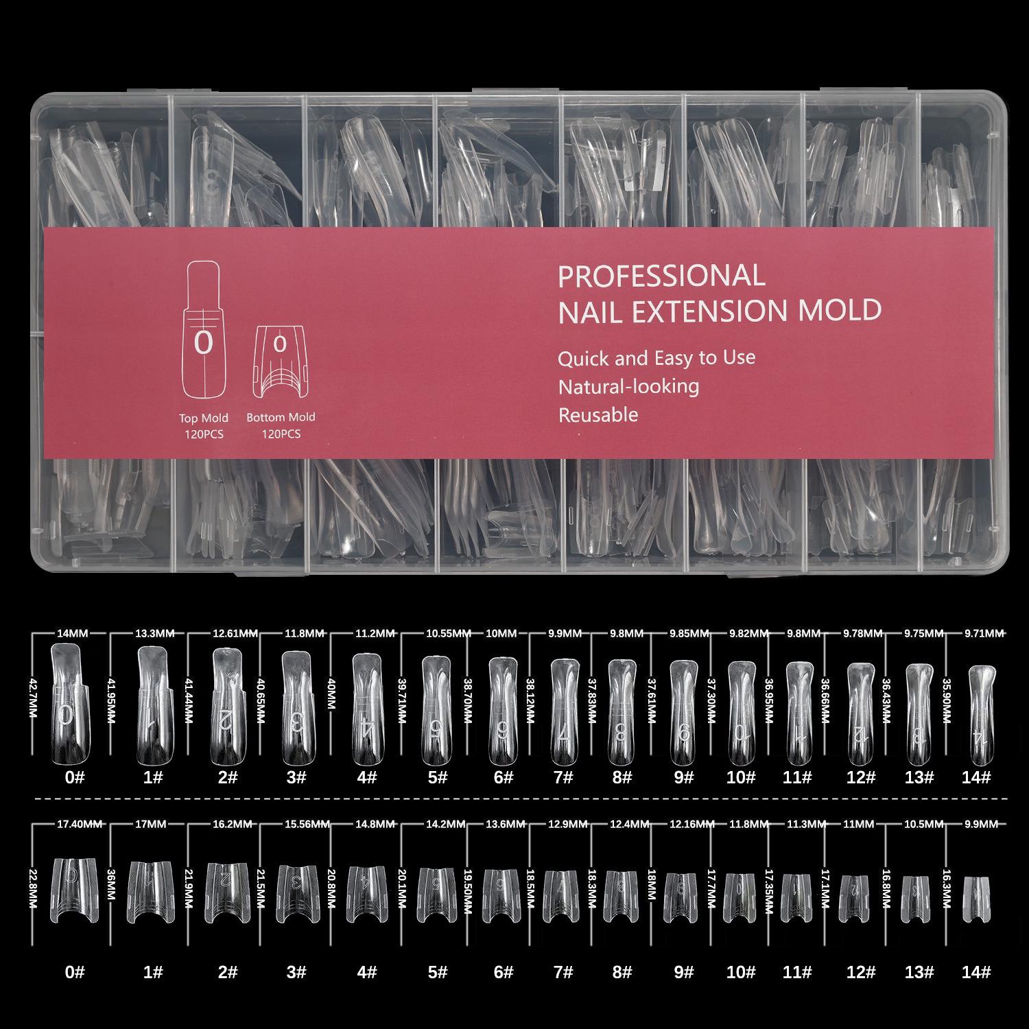 Быстросъемная овальная форма для гелевых ногтей - Эксклюзив для салонов