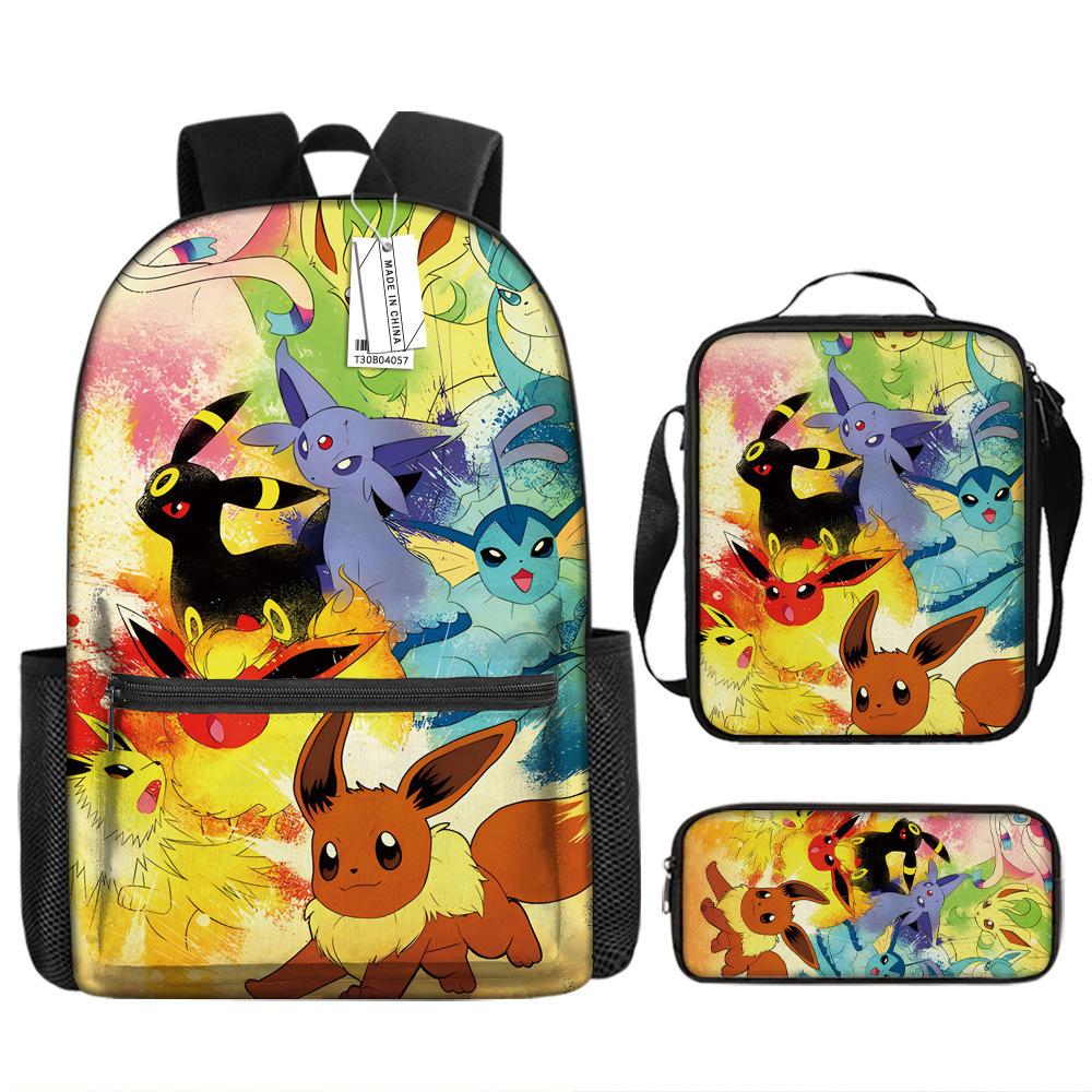 School Season Student Schoolbag Pokémon Pokémon Backpack Cartoon Satchel Pencil Case