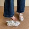 Super Fire Ballet Women 2025 Summer New Thick-soled Mary Jane Velcro Sports Mesh Breathable Single Shoes