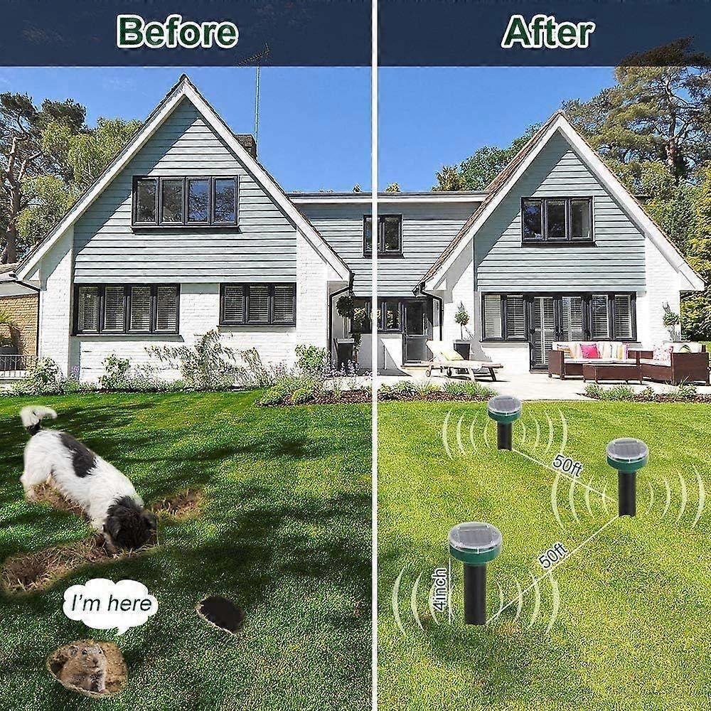 Ultrasonic Solar Mouse Repeller Ultrasonic Solar Mouse Repeller Solar Mouse Repeller Combine Sound and Vibration Outdoor Garden Mole Repeller