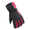 Winter Ski Gloves Windproof Waterproofing Plush Lining Warm Motorcycle Gloves for Skiing Cycling Hiking Climbing Red