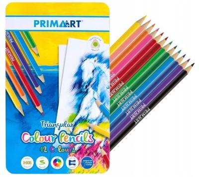 Pencils In a Metal Box, 12 Colors