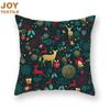 45x45cm Christmas Pillowcase Decorative Linen Cushion Cover For Sofa Printed Pillow Car Cushion Christmas Home Decor