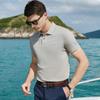 [Simple and Luxurious] Summer Business Short-sleeved Polo Shirt with Linen for Men