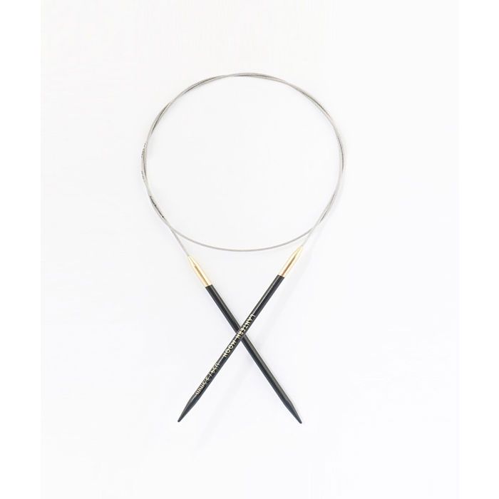 Aiguilles circulaires KnitPro Fixes ébène 40cm 3,5mm - 350043