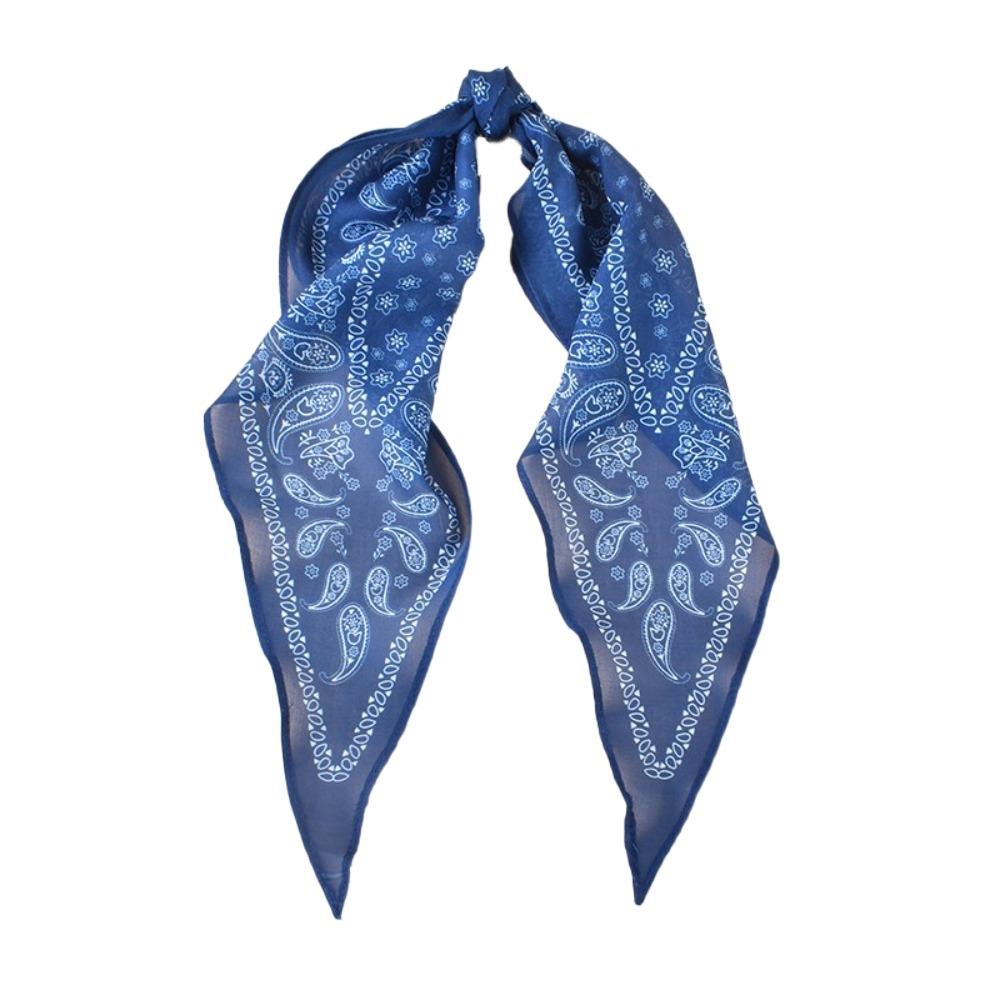 Versatile Women Girls Hijab Wraps Cashew Print Hair Ribbons Headbands Retro Leopard Headscarf