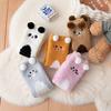 Korallenfleece-Socken für Damen Winter Nicht fusselnd Bodensocken Cartoon-Tier Plüsch Erwachsenen Dick Warm Schlafsocken