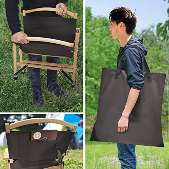 Curious One Touch nízká židle s úložným vakem Camping Outdoor LT-DB LT-OL (Tmavě hnědá)