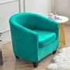 1Set Tub Sofa Cover Velvet Club Chair Cover Small Round Sofa Slipcovers for Living Room Couch Covers With Seat Cushion Covers