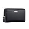 Multi Slot Men'S Handbag Mens Wallet Long Purse Leather Double Zipper Large Capacity Business Handbag Card Case Gift For Men
