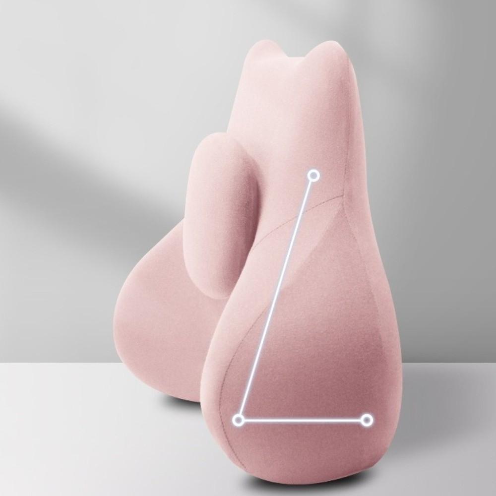 Comfort Padding Lumbar Support Cushion Ergonomic Waist Support Pad Waist Pillow Travel Backrest