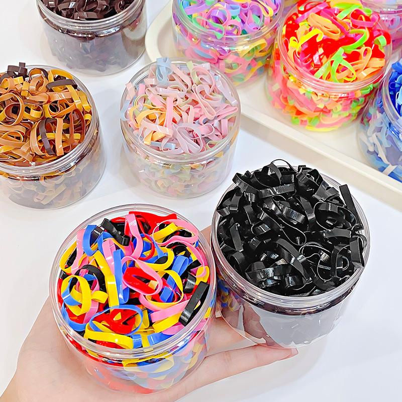 500PCS Upgraded Thickened Elastic Hair Bands For Women Girls Durable Hair Tie Not Easy To Break Rubber Bands Hair Accessories