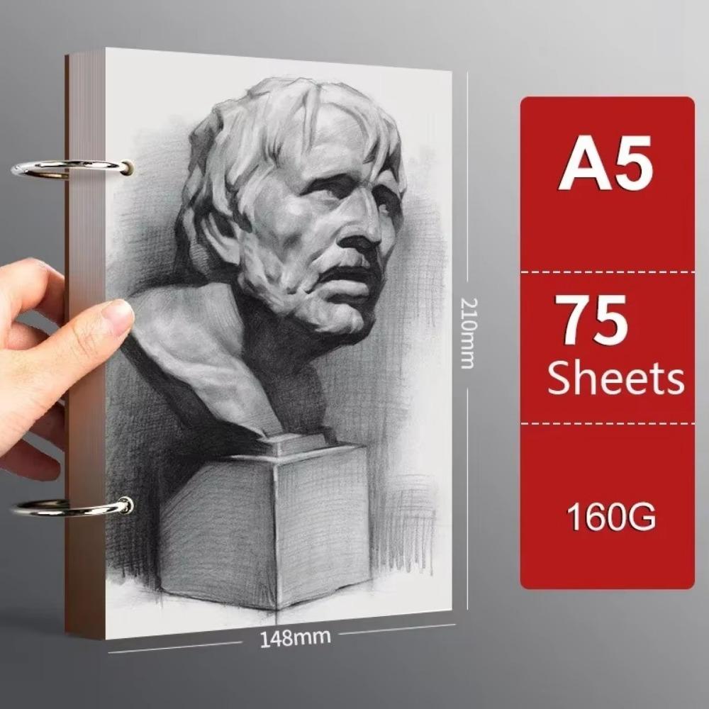 Loose-leaf Professional Sketchbook Detachable Art School Supplies  Pencil Drawing Stationery