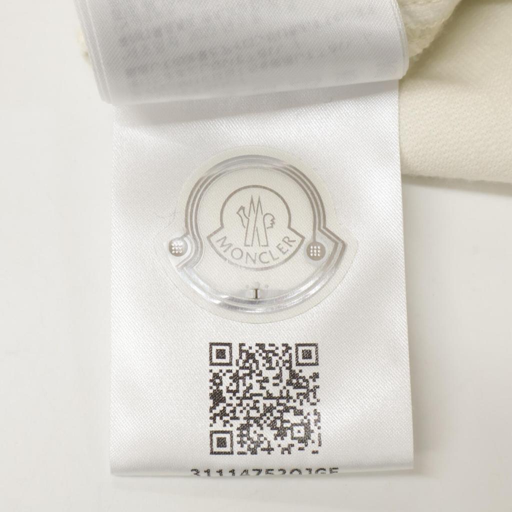 MONCLER 22 CAMICIA cotton long-sleeved shirt with sleeve buttons tops M IvoryUsed
