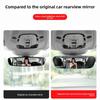 Easy Installation Full View Rearview Mirror with Wide View for Child Monitoring and Enhanced Driving Visibility
