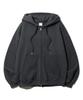 Jemut Pile Oversized Two-Way Zip-Up Hoodie (6 Types) Deep Gray Kjhd2407